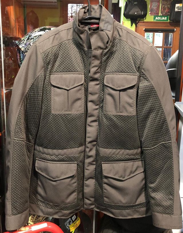 Chaqueta de moto de verano con protecciones verde