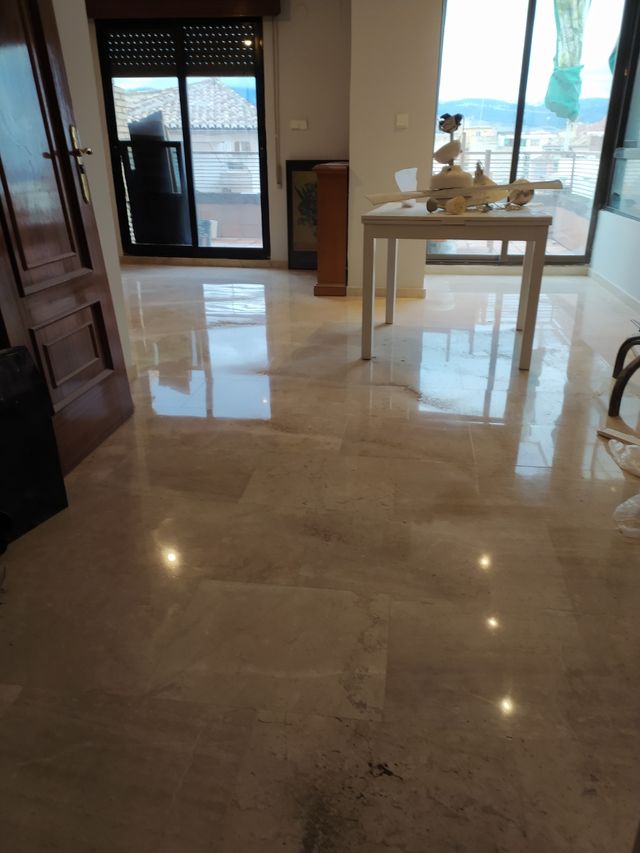 pulido, cristalizado, restauración de porcelánico.