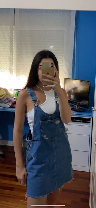 Falda peto vaquero Zara de segunda mano por 12 EUR en San Fernando de  Henares en WALLAPOP