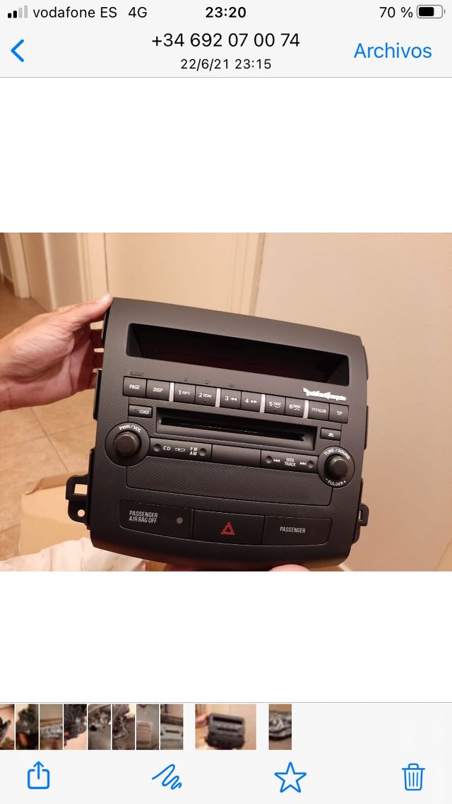 Radio cd original Mitsubishi Outlander 2