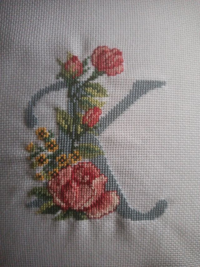 Iniciales  BDFHKOSUV a punto de cruz