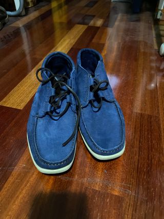 Zapatos azules hombre Zara de segunda mano por 14 EUR en Las Palmas de Gran  Canaria en WALLAPOP