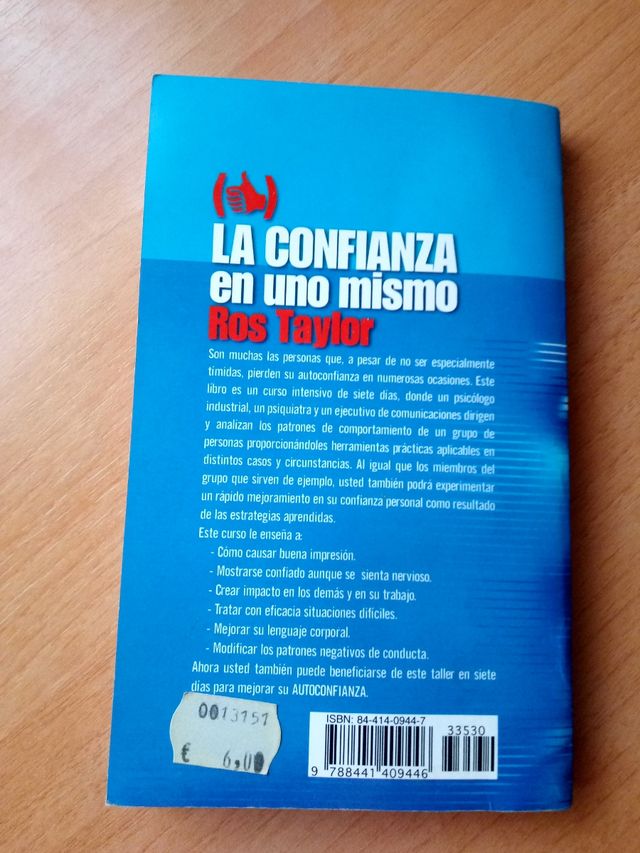 la confianza en uno mismo