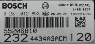 CENTRALITA FIAT  0281012853  55206810
