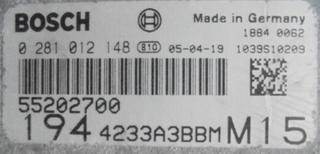 CENTRALITA FIAT 0281012148 55202700