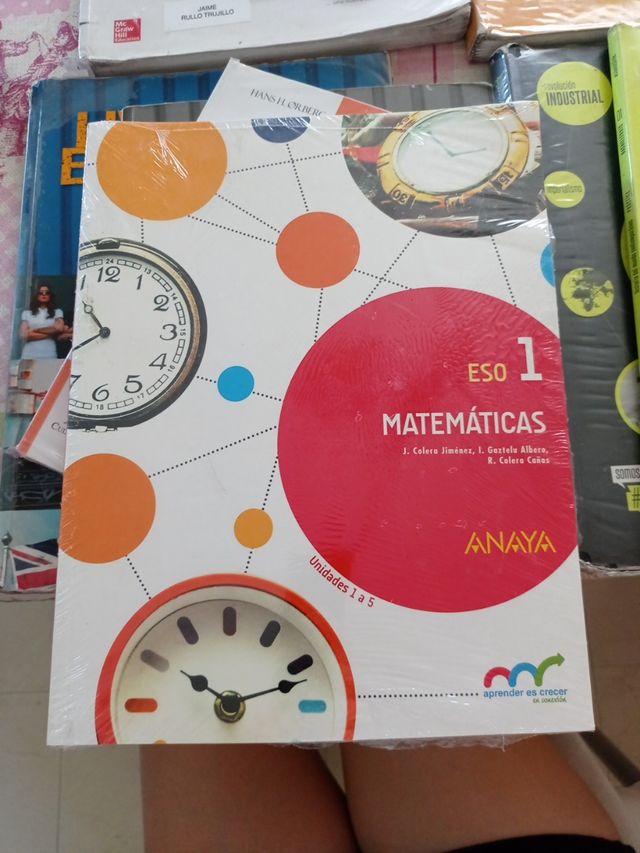 libro de matemáticas Anaya 1°ESO