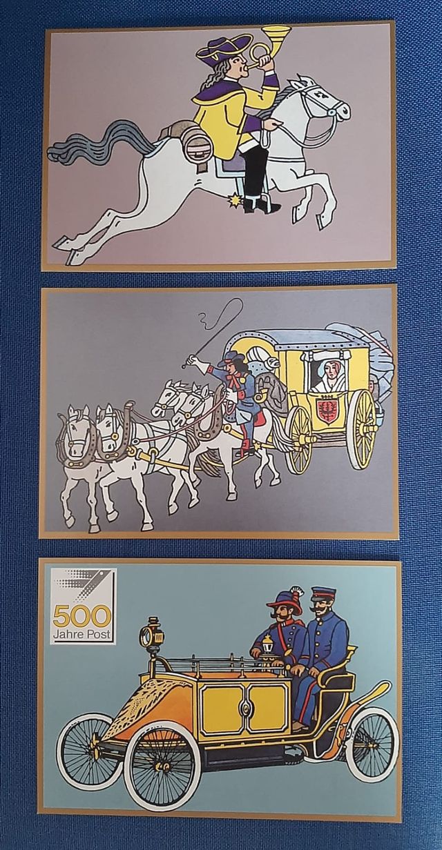 Vecchie cartoline dalla Germania e dal Portogallo.