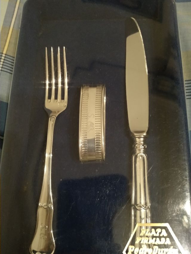 colección infante Plata firmada Pedro Durán