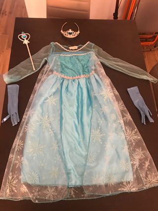 Disfraz Elsa frozen de segunda mano por 18 EUR en Valencia en WALLAPOP