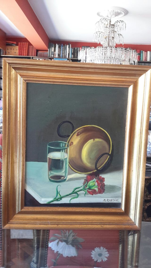 Fantástico óleo del pintor malagueño Miguel Rostán