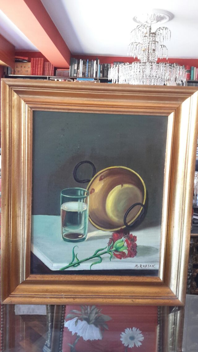 Fantástico óleo del pintor malagueño Miguel Rostán