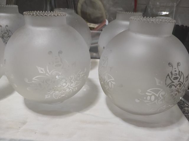 6 Bolas lámpara decoradas