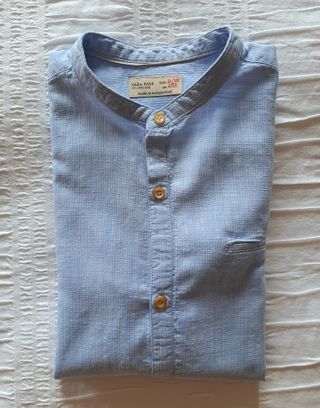 Camisa cuello mao zara online