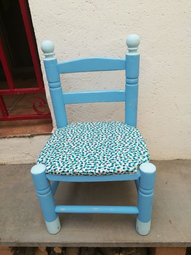 silla de madera de pino para niños