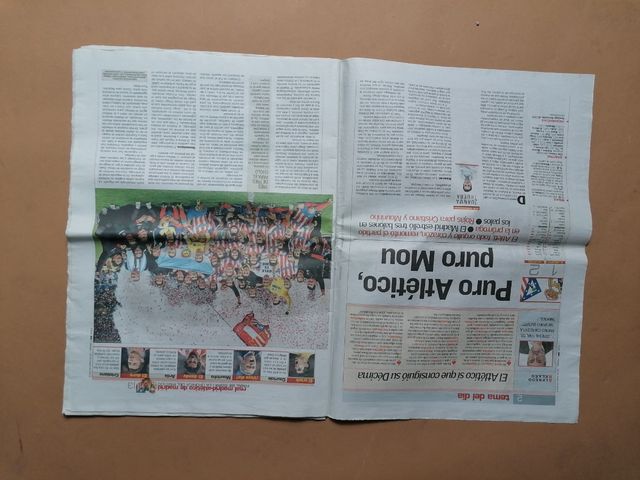 Periódicos de títulos del Atlético de Madrid