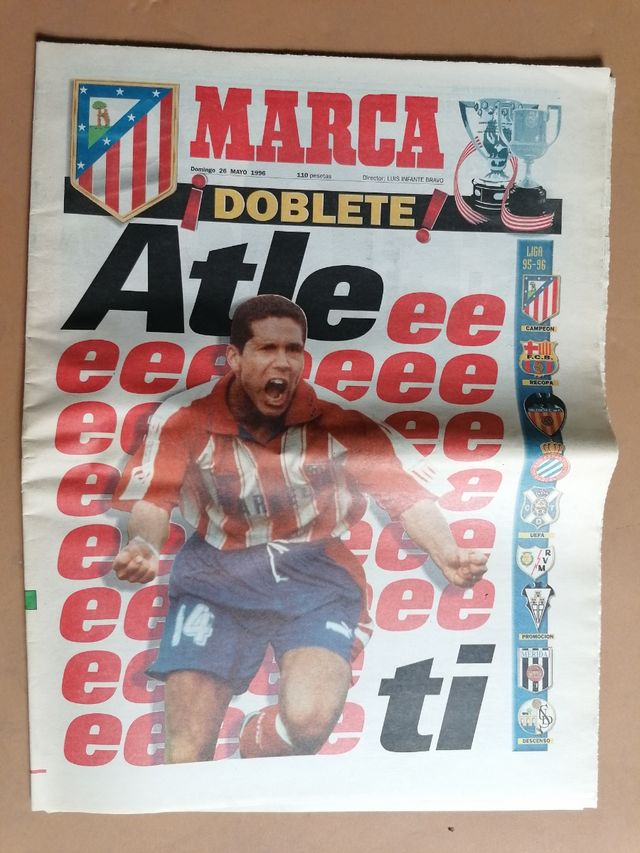 Periódicos de títulos del Atlético de Madrid