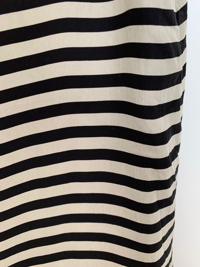 Vestido seda rayas Zara