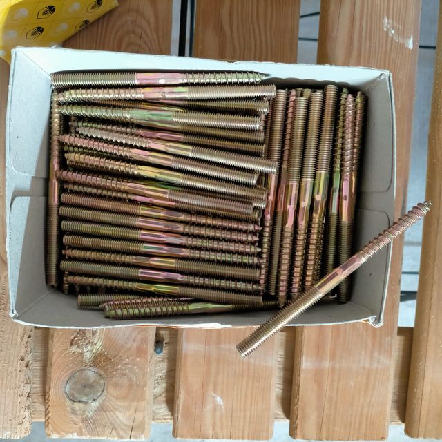 TIRAFONDO ESPARRAGO ABRAZADERA DOBLE M8 x 120mm