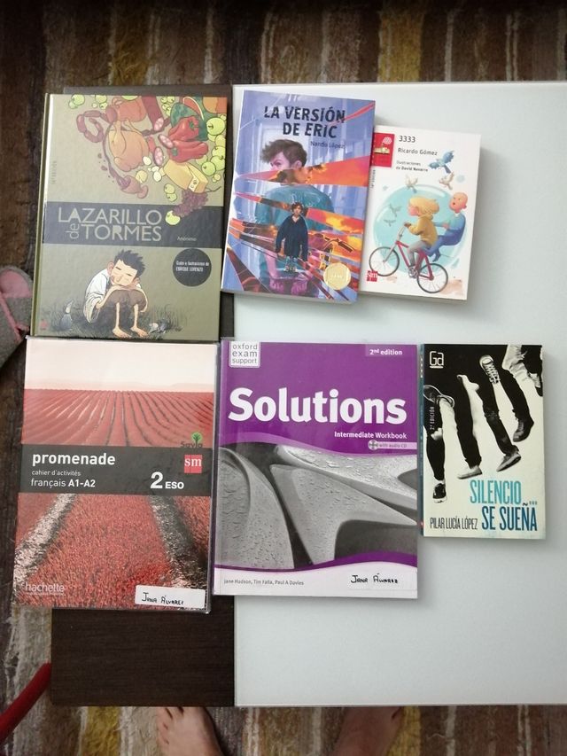 Libros de actividades y lectura 2o Eso.