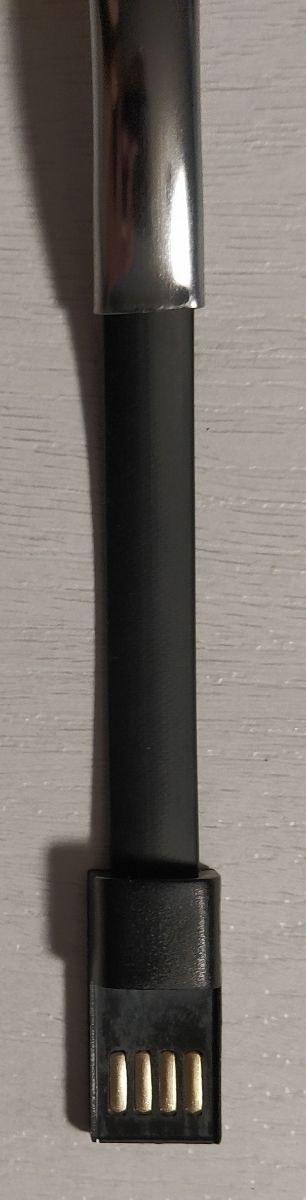 Pulsera con cable microUSB para smartphones/tablet