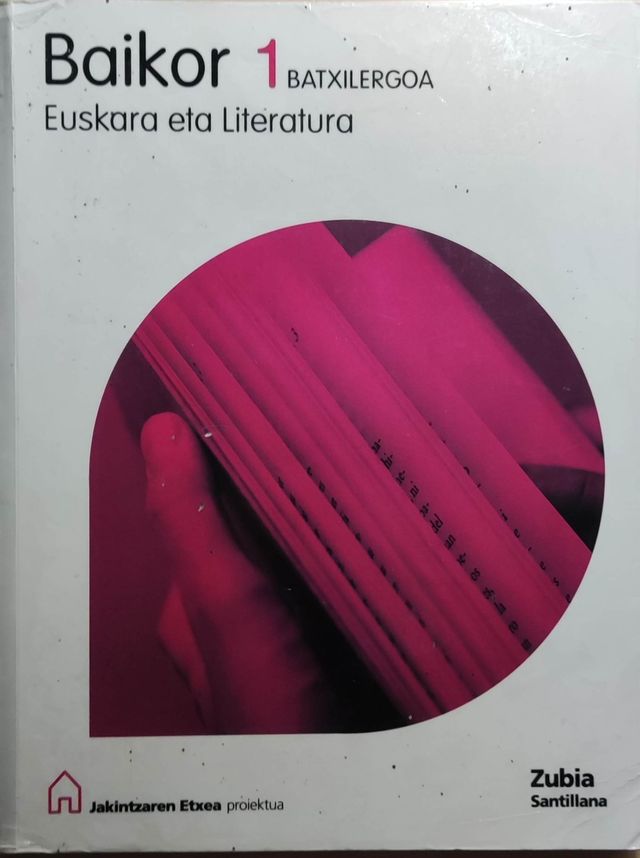 Libro Euskera 1° Bachillerato
