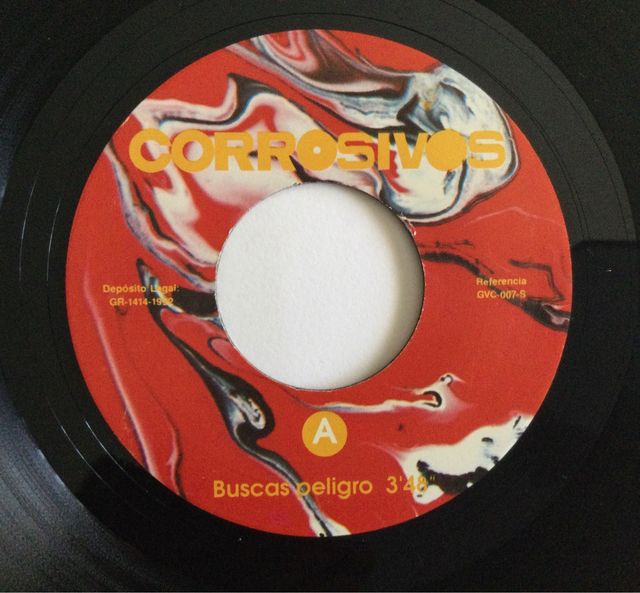 Corrosivos "Buscas peligro" Single Vinilo 1992