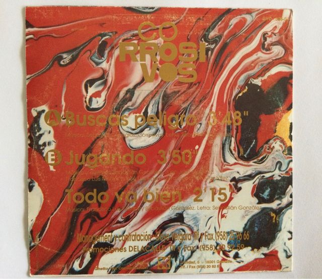 Corrosivos "Buscas peligro" Single Vinilo 1992