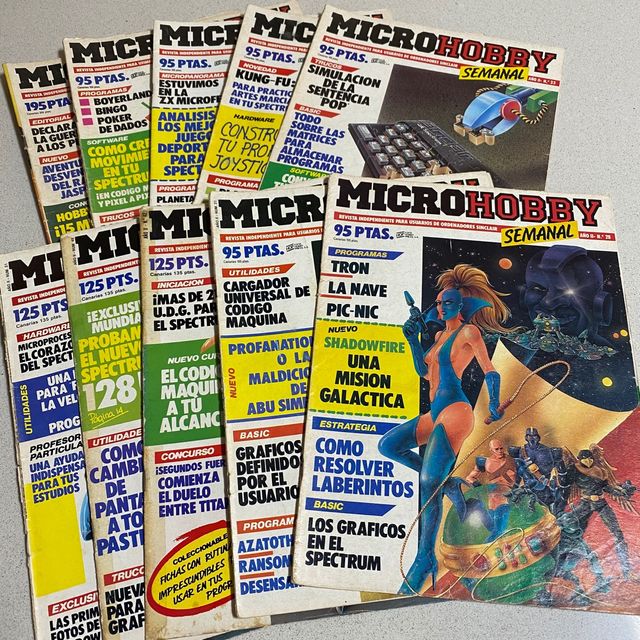 Set di 10 riviste MICROHOBBY ZX Spectrum
