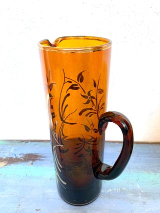 Jarra ámbar vintage