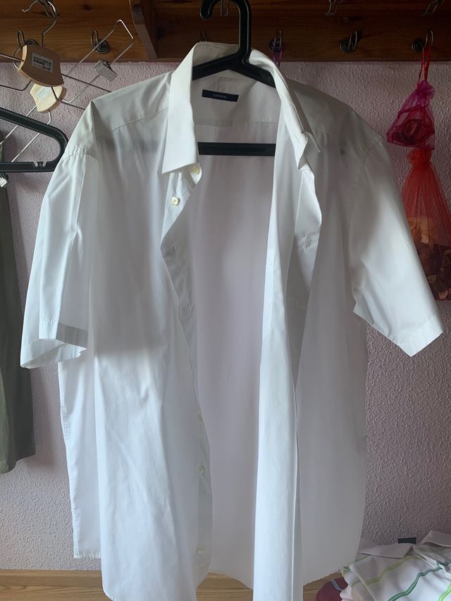 Camisa blanca hombre Cortefiel