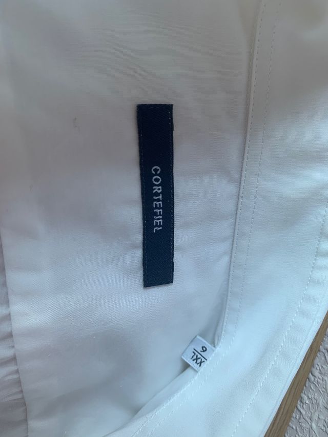 Camisa blanca hombre Cortefiel