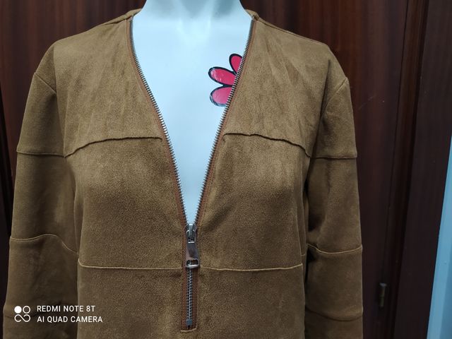 Abito in pelle Vuelta color sabbia