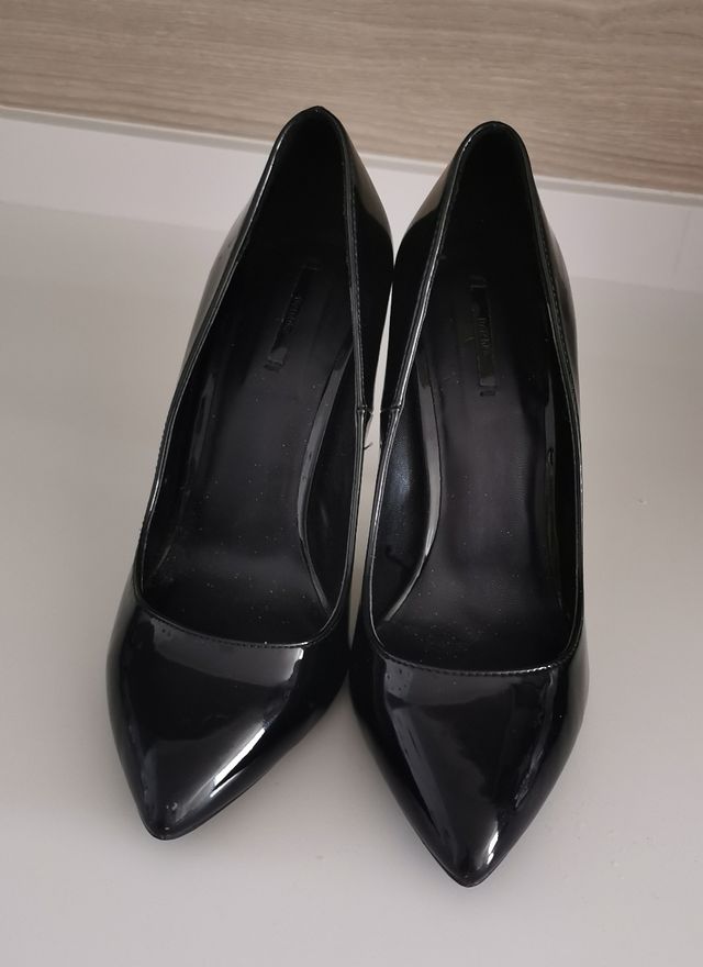 zapato negro charol talla 38