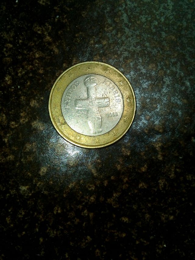 moneda 1 euro chipre 2008