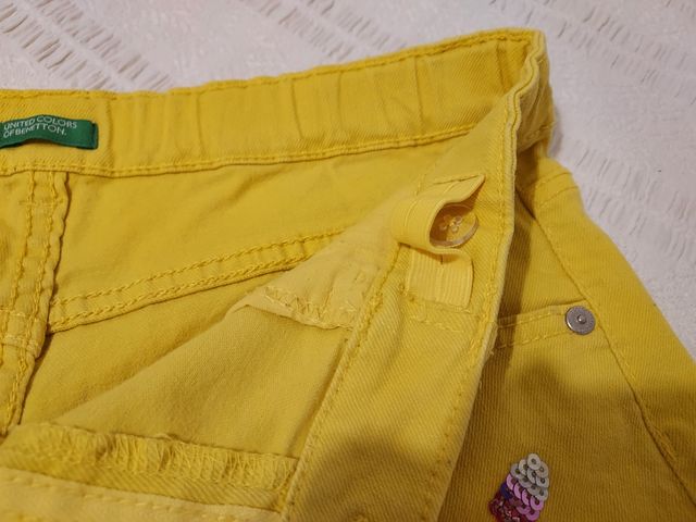 Pantalón chica corto vaquero Benetton