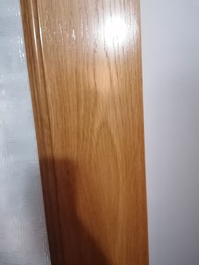 Se vende puerta cristal de roble.