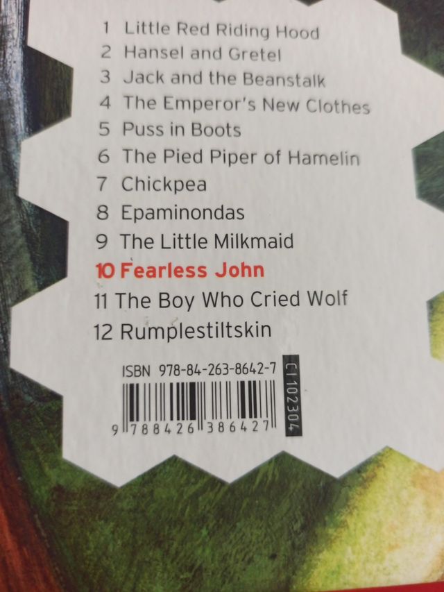 Libro lectura Fearless John 4° primaria