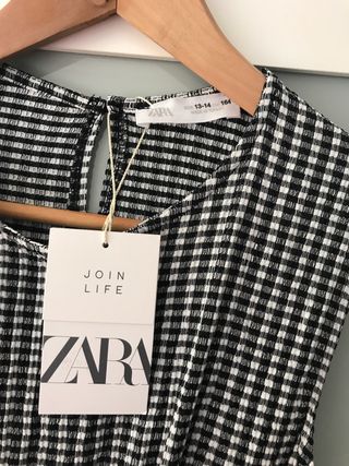 Mono cuadros vichy Zara 13\\/14 de segunda mano por 12 EUR en Soto de La  Marina en WALLAPOP