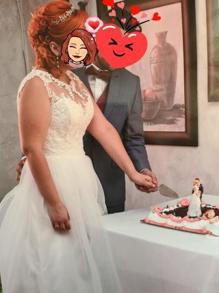 Vestido novia de segunda mano por 350 EUR en Cartagena en WALLAPOP