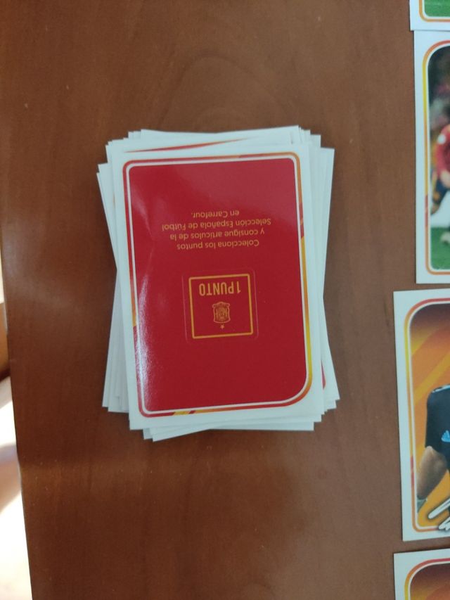 Cromos de fútbol de la selección española