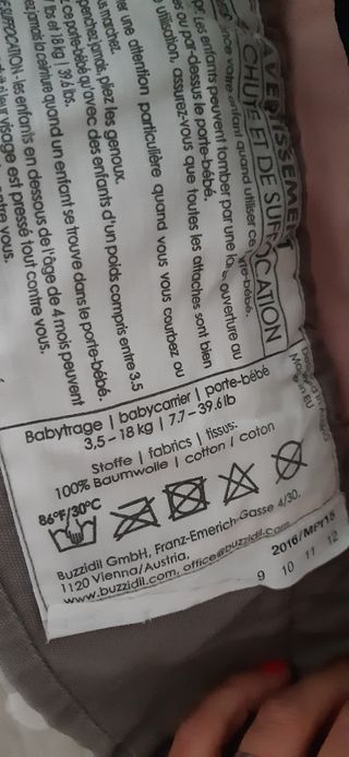 Mochila Portabebe Ergonomica Buzzidil Xl De Segunda Mano Por 99 Eur En Paiporta En Wallapop