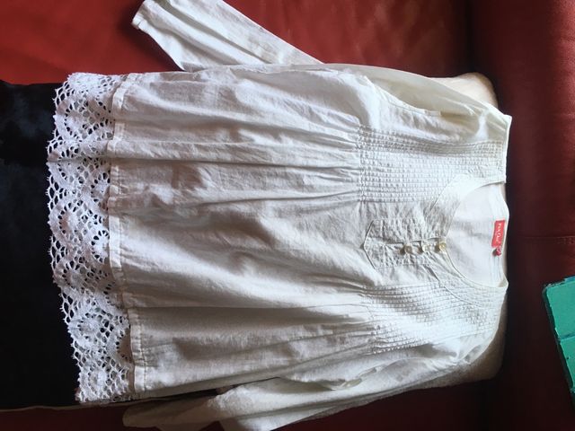 Blusa blanca 100/ algodón