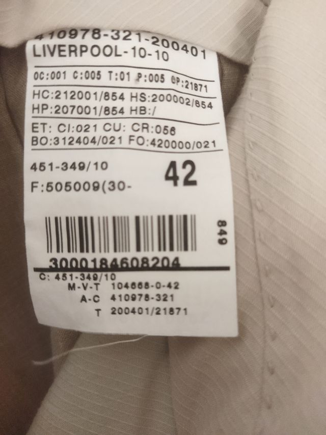 Pantalón de vestir florentino talla L