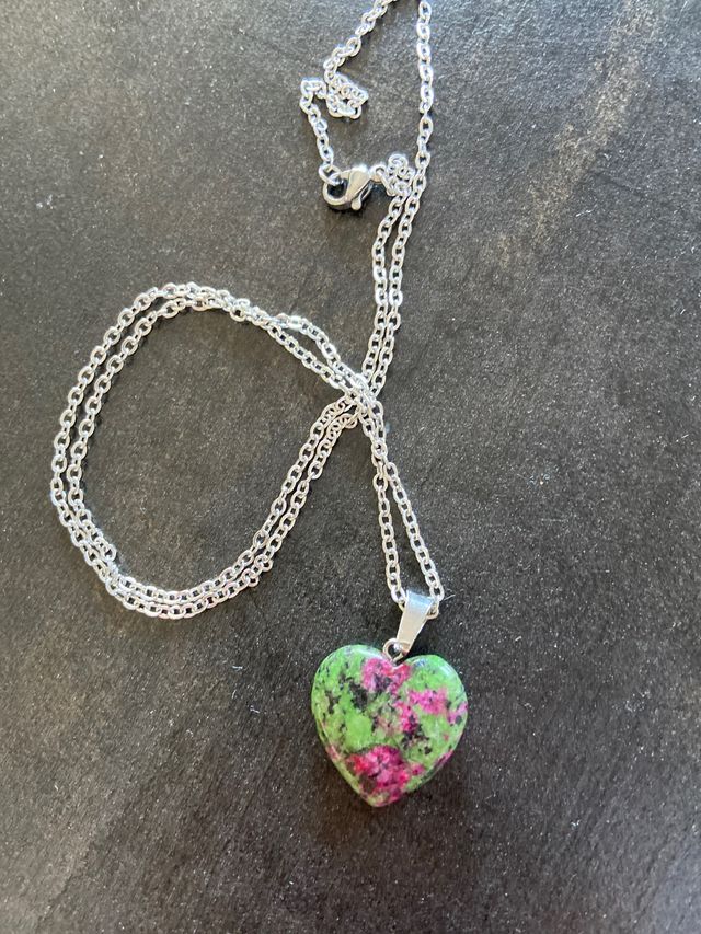 OEFRTA Collar Piedra natural y acero inoxidable