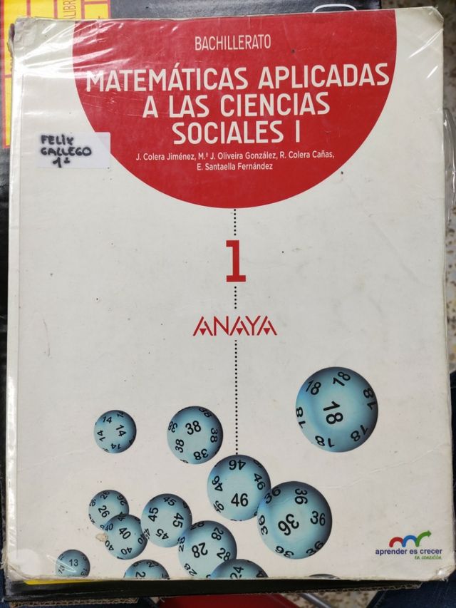 LIBRO MATEMATICAS 1 BACHILLERATO
