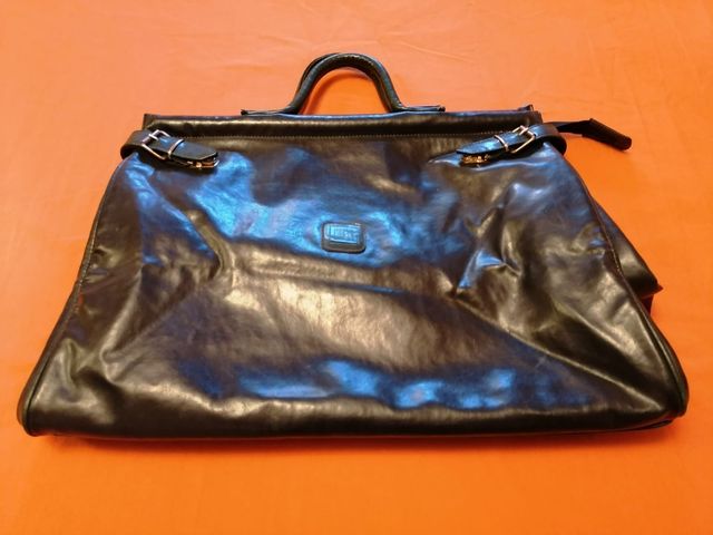 Bolso de viaje. Piel. 40x55 cms