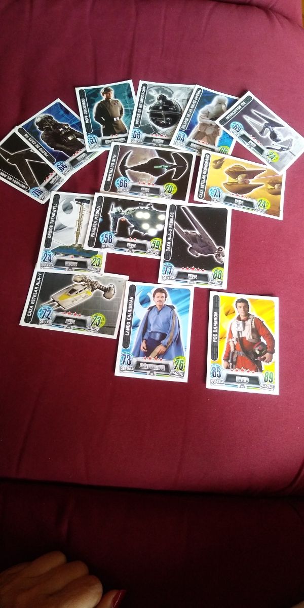 Pack 14 cartas Star Wars Force Attax Topps