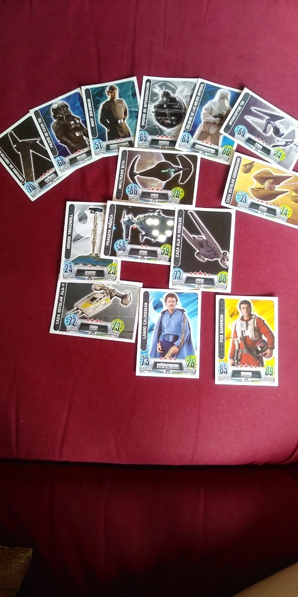 Pack 14 cartas Star Wars Force Attax Topps
