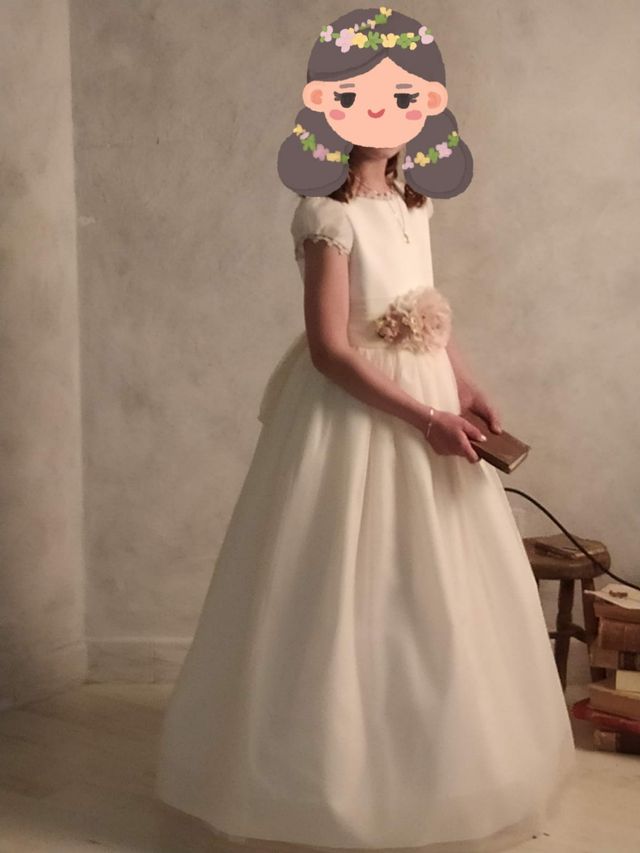 vestido primera comunión 2021 plumeti