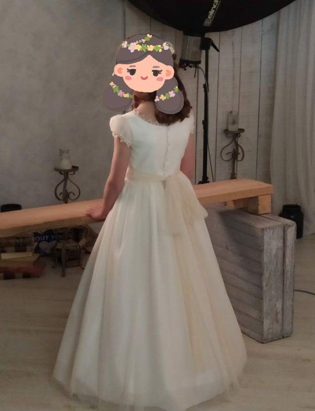 vestido primera comunión 2021 plumeti